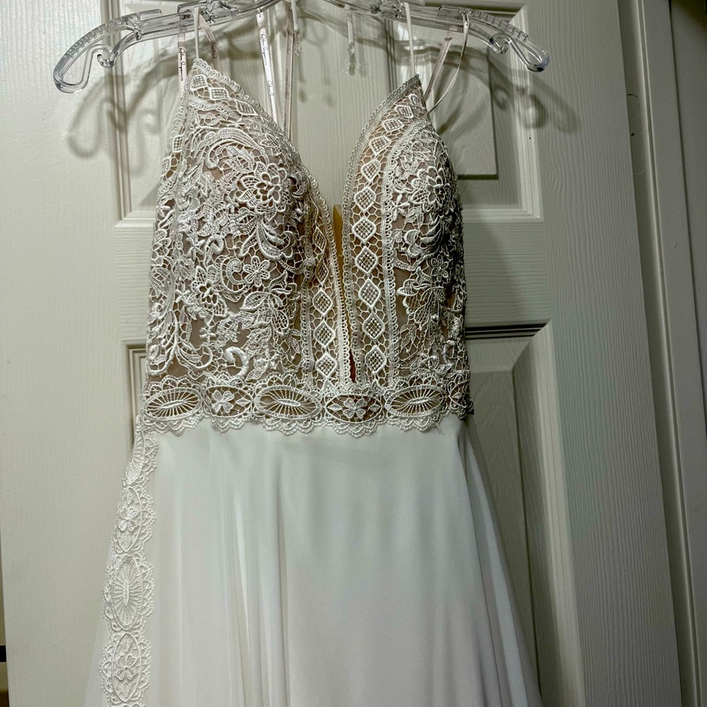 Brand new wedding, prom, special event dress. Designer Rebecca Ingram